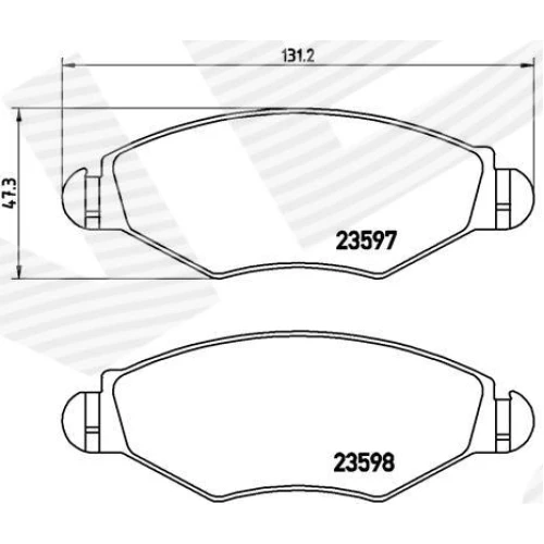 BRAKE PADS FOR DISC BRAKES - 0