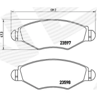 Brake pads for disc brakes