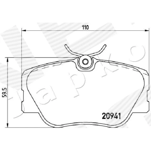 BRAKE PADS FOR DISC BRAKES - 1