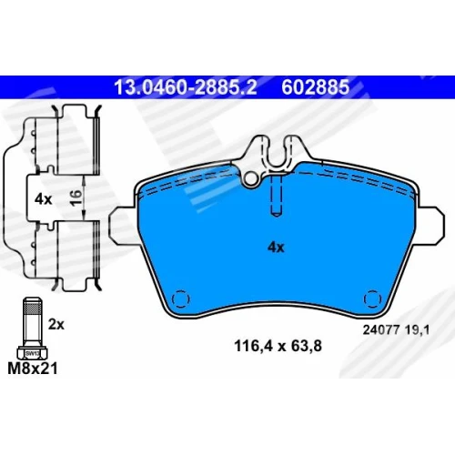 BRAKE PADS FOR DISC BRAKES - 0