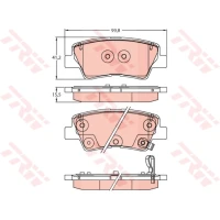 Brake pads for disc brakes