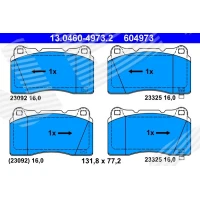 Brake pads for disc brakes