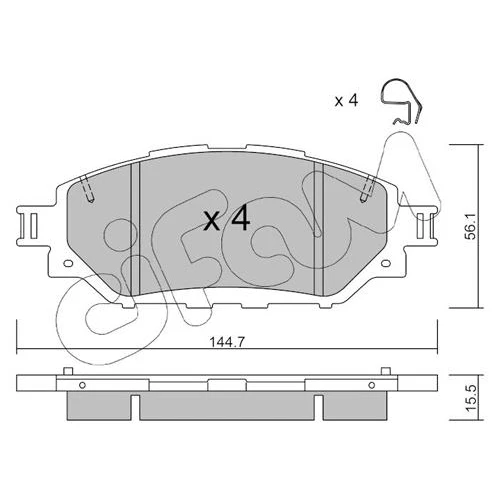 BRAKE PADS FOR DISC BRAKES - 0