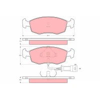 Brake pads for disc brakes