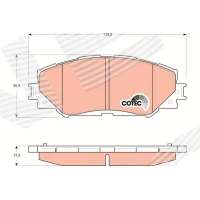 Brake pads for disc brakes