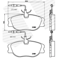 Brake pads for disc brakes