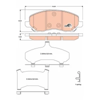 Brake pads for disc brakes