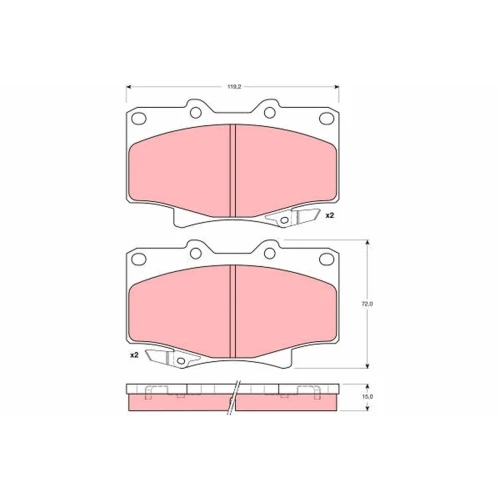 BRAKE PADS FOR DISC BRAKES - 0