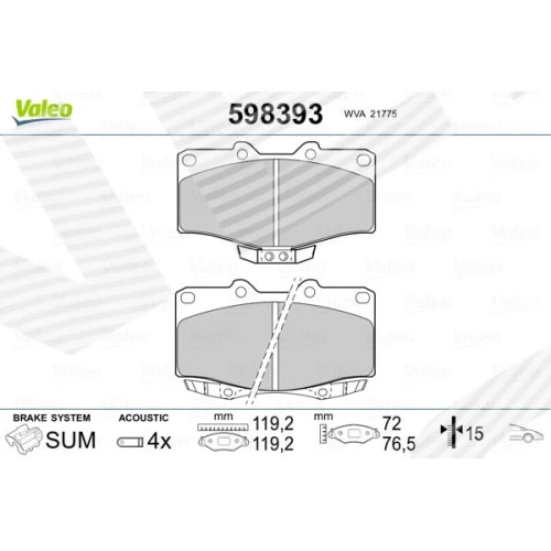 BRAKE PADS FOR DISC BRAKES - 0