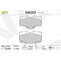 Brake pads for disc brakes