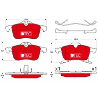 Brake pads for disc brakes