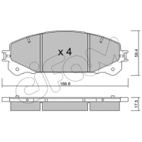 Brake pads for disc brakes