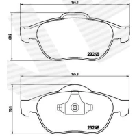 Brake pads for disc brakes