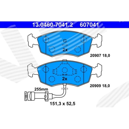 BRAKE PADS FOR DISC BRAKES - 0