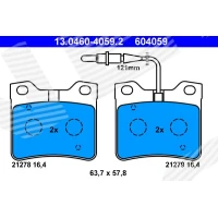 Brake pads for disc brakes