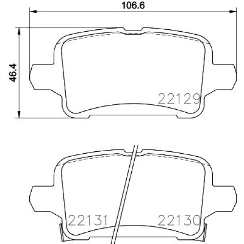 BRAKE PADS FOR DISC BRAKES - 0