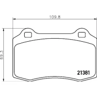 Brake pads for disc brakes