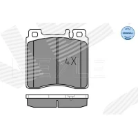 Brake pads for disc brakes