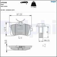 Brake pads for disc brakes