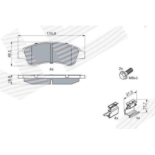 BRAKE PADS FOR DISC BRAKES - 6