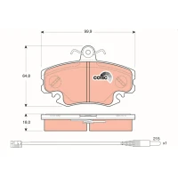 Brake pads for disc brakes