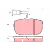 Brake pads for disc brakes