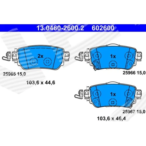 BRAKE PADS FOR DISC BRAKES - 0