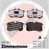 Brake pads for disc brakes