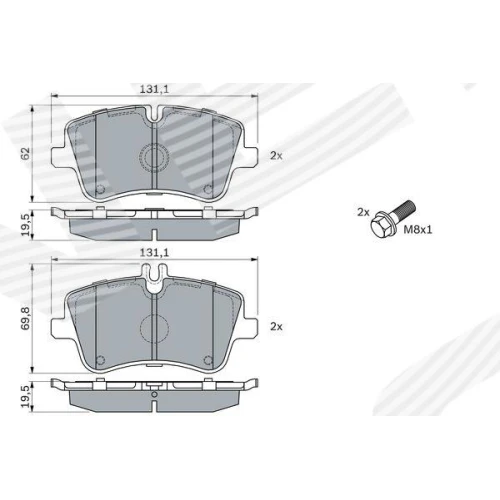 BRAKE PADS FOR DISC BRAKES - 6