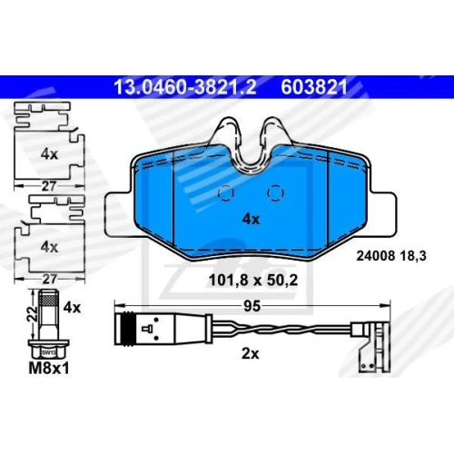 BRAKE PADS FOR DISC BRAKES - 0