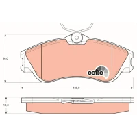 Brake pads for disc brakes