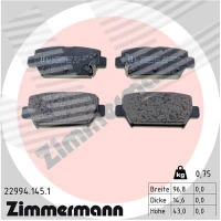 Brake pads for disc brakes