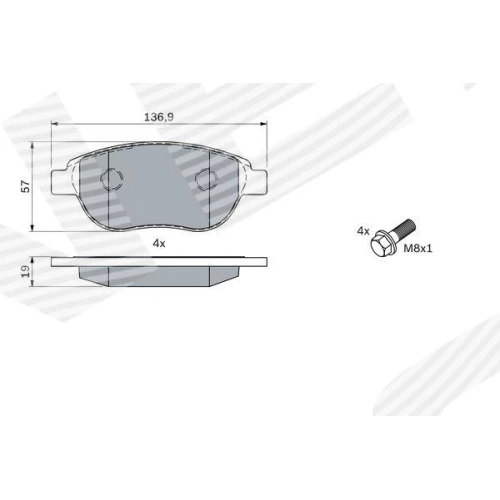 BRAKE PADS FOR DISC BRAKES - 4