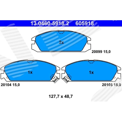 BRAKE PADS FOR DISC BRAKES - 0