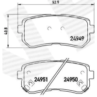 Brake pads for disc brakes