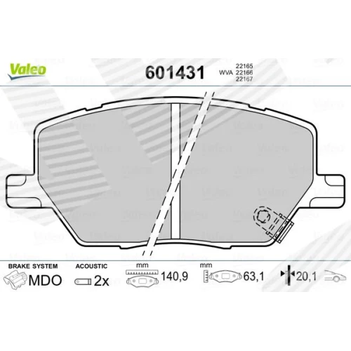 BRAKE PADS FOR DISC BRAKES - 0