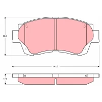 Brake pads for disc brakes