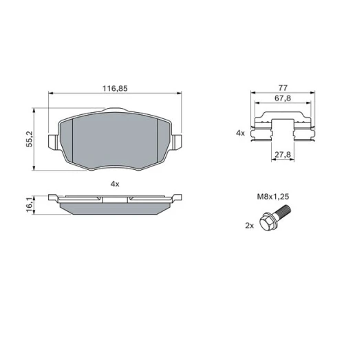 BRAKE PADS FOR DISC BRAKES - 4