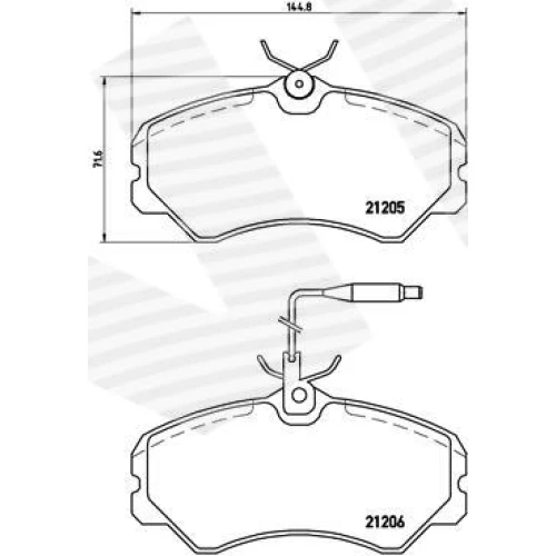 BRAKE PADS FOR DISC BRAKES - 0