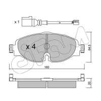 Brake pads for disc brakes