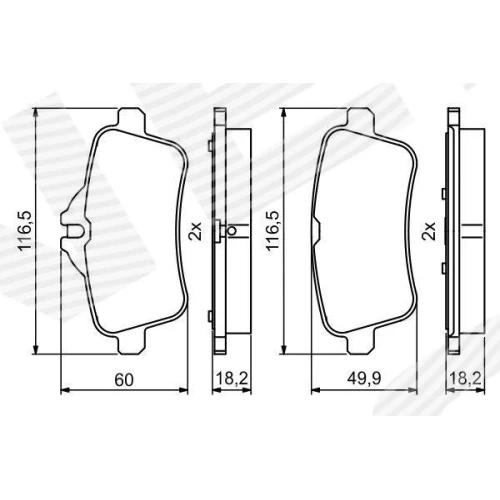 BRAKE PADS FOR DISC BRAKES - 6