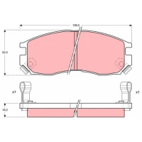 Brake pads for disc brakes