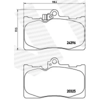 Brake pads for disc brakes