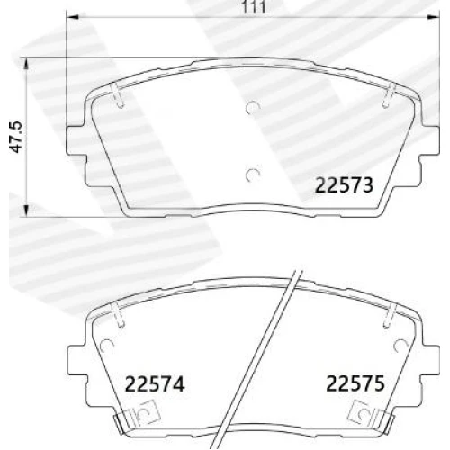 BRAKE PADS FOR DISC BRAKES - 0