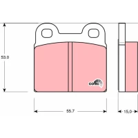 Brake pads for disc brakes