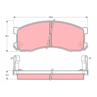 Brake pads for disc brakes