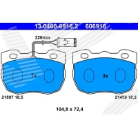 Brake pads for disc brakes