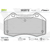 Brake pads for disc brakes