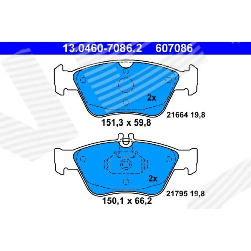 BRAKE PADS FOR DISC BRAKES - 0