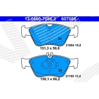 Brake pads for disc brakes